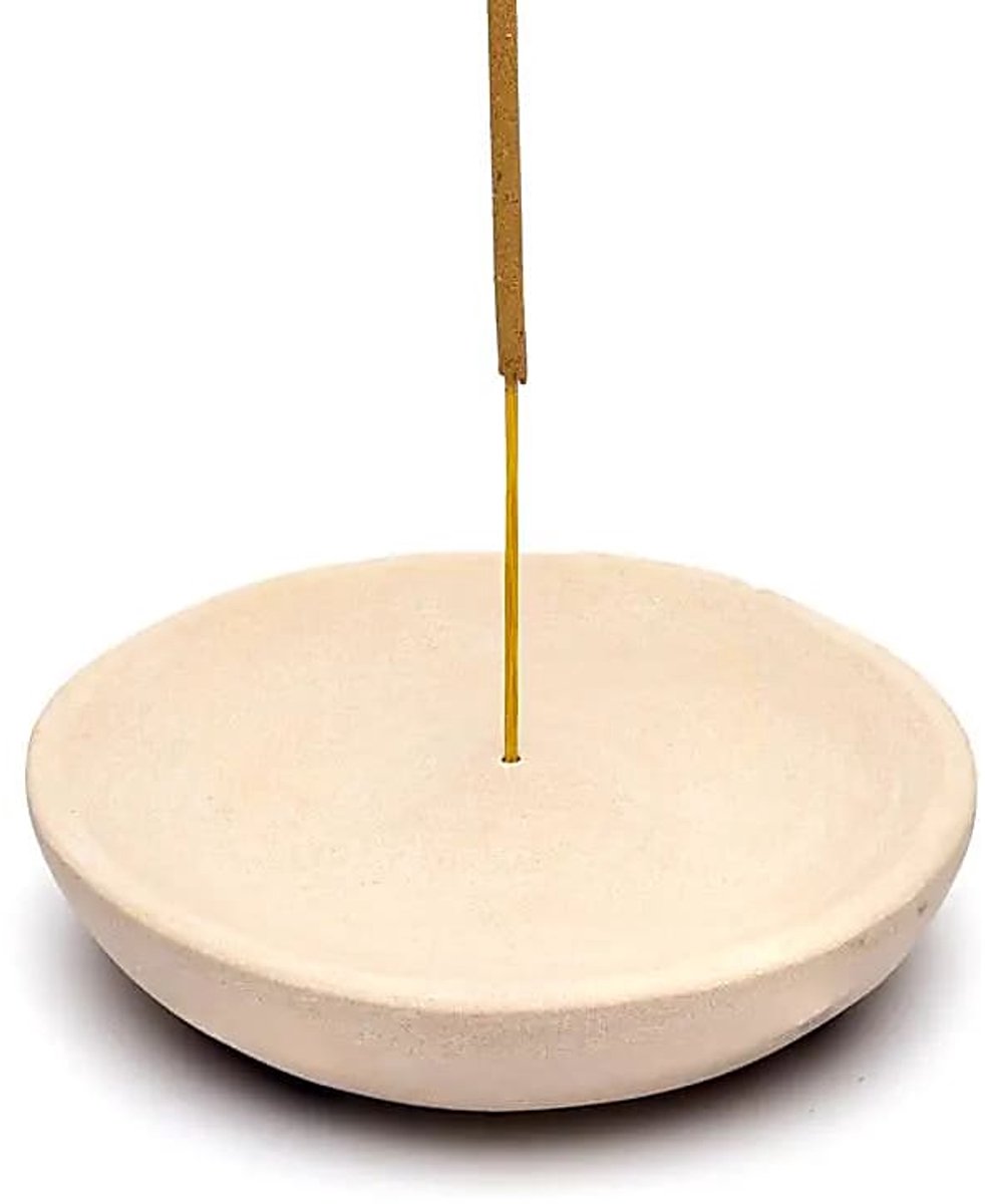 Roze zandstenen wierookbrander - pakket van 2 stuks - 10x2 cm - 10x2 cm