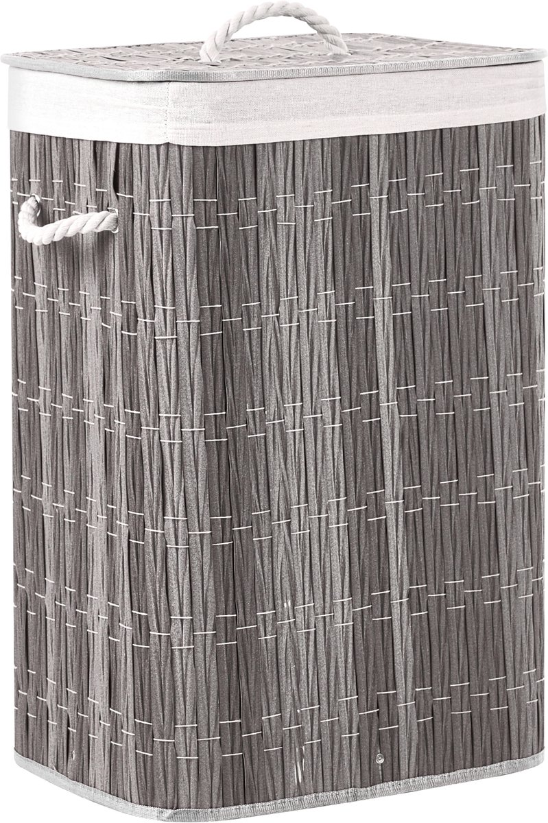 BELIANI TRANCURA - Wasmand - Grijs - 72 l - Polyester