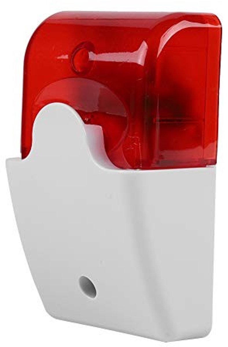 Store_9 - Strobe Sirene - Alarm met luid geluid - Rood - Veiligheidssysteem - Brandpreventie - Geschikt voor thuisgebruik - Compact formaat