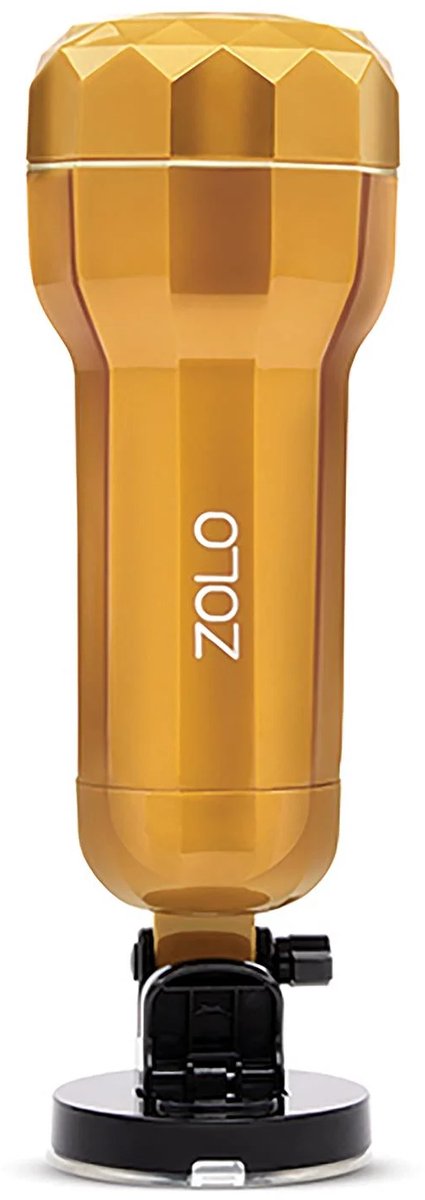 Zolo Vibrating Mountable Stroker - Goud