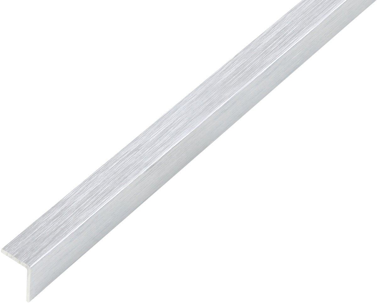 Alberts 489069 hoekprofiel | zelfklevend | aluminium, rvs-look, licht | 1000 x 30 x 30 mm
