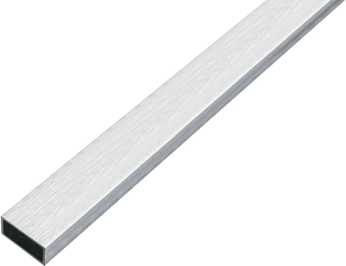 Alberts 488840 rechthoekbuis | aluminium, rvs-look, licht | 1000 x 20 x 10 mm