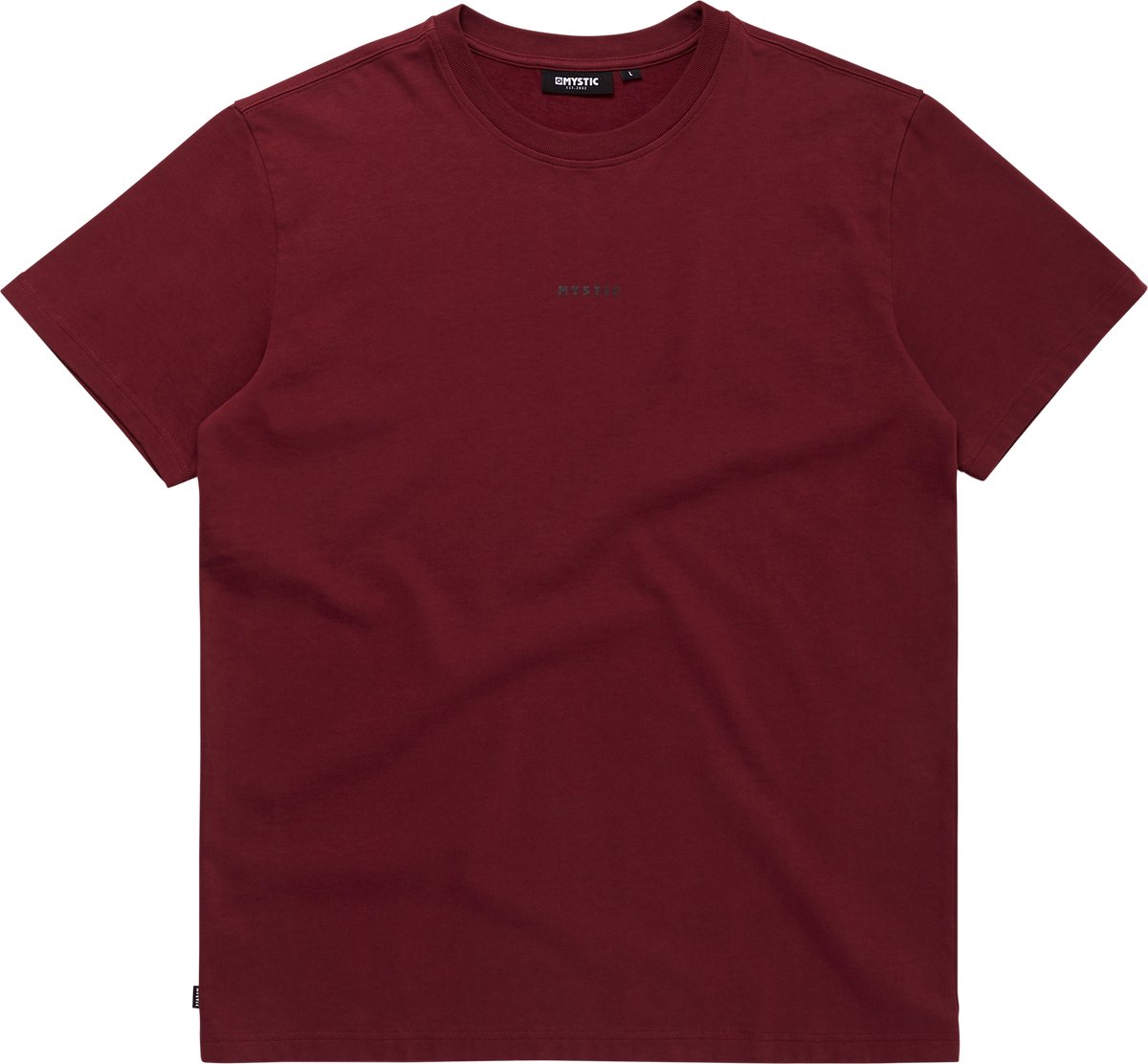 Mystic The Staple Tee 240040 Wine L Men Rood