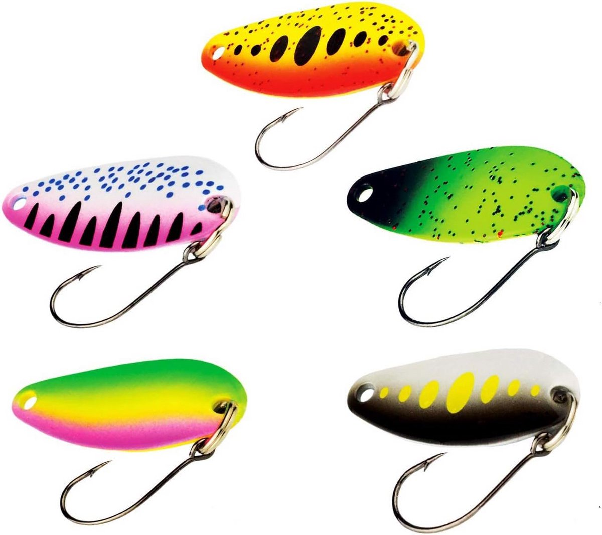 Trout Spoon Set GALLO 2 g in diverse kleuren – veelzijdige lepelvormige kunstaas voor forel, zalm en baars