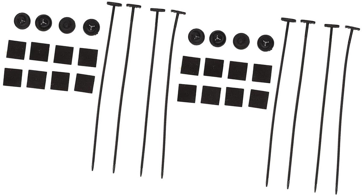 Montageset Radiatorventilator - Bevestigingsset Ventilator - Motoronderhoud Auto - Universele Pasvorm - 2 Stuks - Zwart