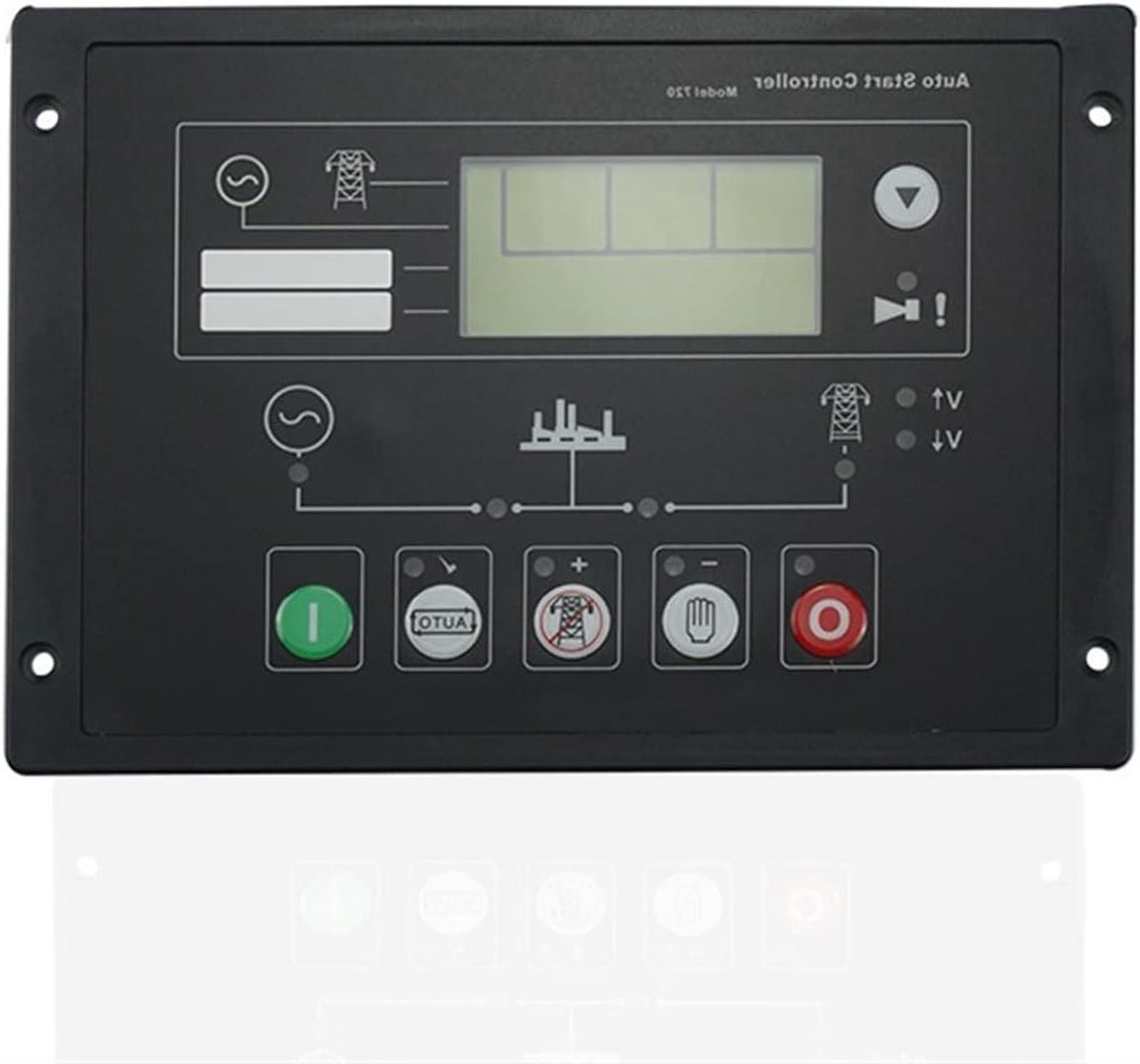 Generator Controller - Aggregaat Bedienpaneel - Automatische Start - LCD Display - 240 mm x 181 mm - Zwart
