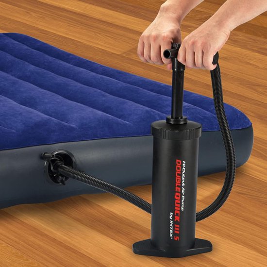 Dubbele Quick III Luchtpomp voor Opblazen en Aanzuigen - 2.8L/Slag, Handpomp van Intex — afbeelding 2