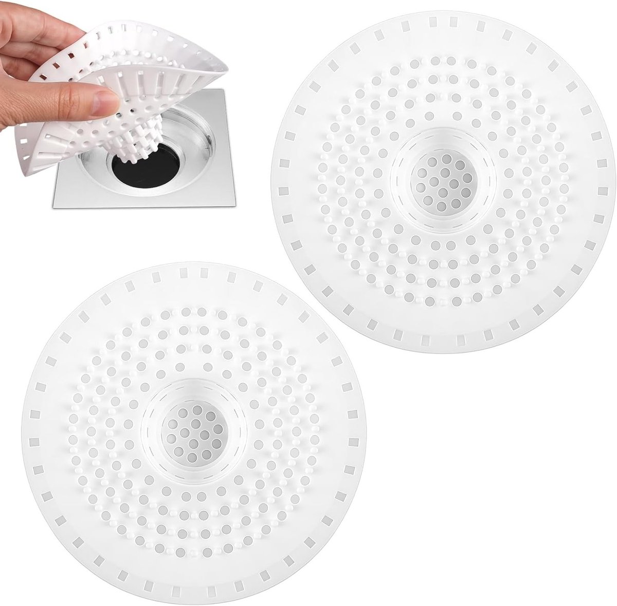 Universele Silicone Haarfilter voor Douche en Badkuip - Bescherming tegen Verstoppen, Geur en Haarafvoer voor Keuken en Badkamer