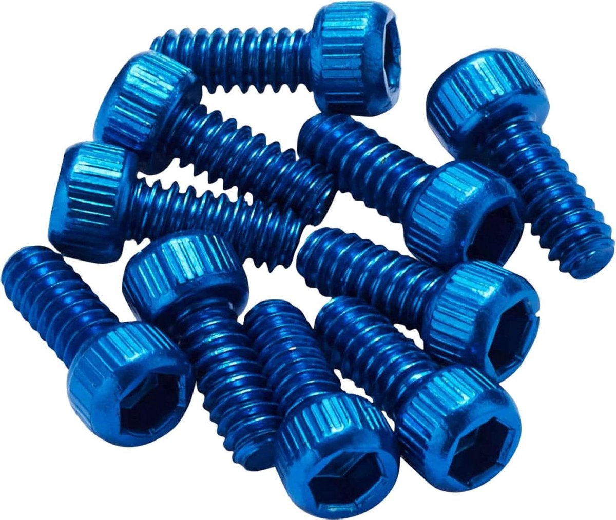 Fiets Pedaal Pinnen - Pendaaltjes Mountainbike - Fietsen Onderhoud - Aluminium Constructie - 10 stuks - Blauw