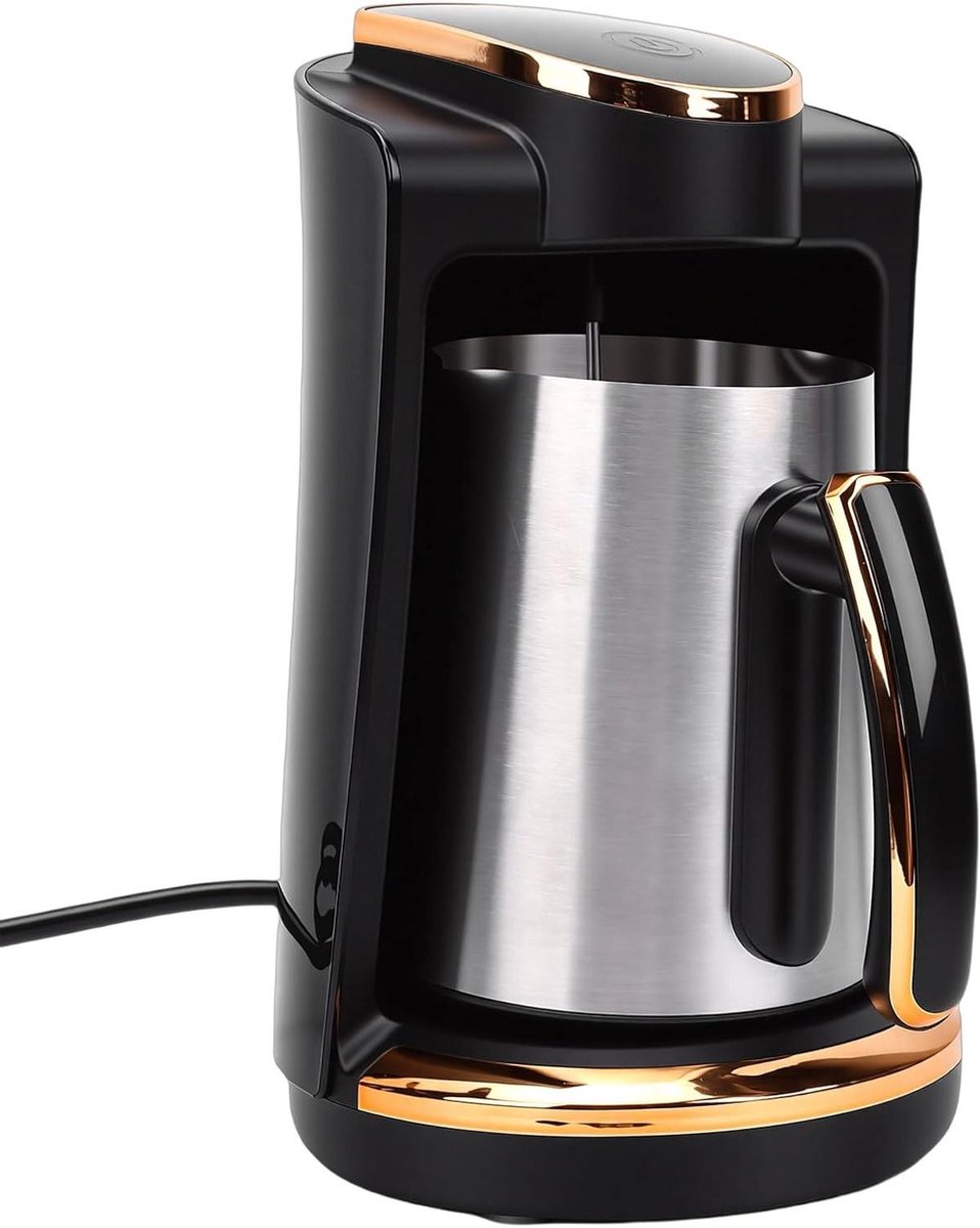 Koffiezetapparaat - Koffiemaker - Turkse Koffie - Snelle Verwarming - 250 ML - Zwart