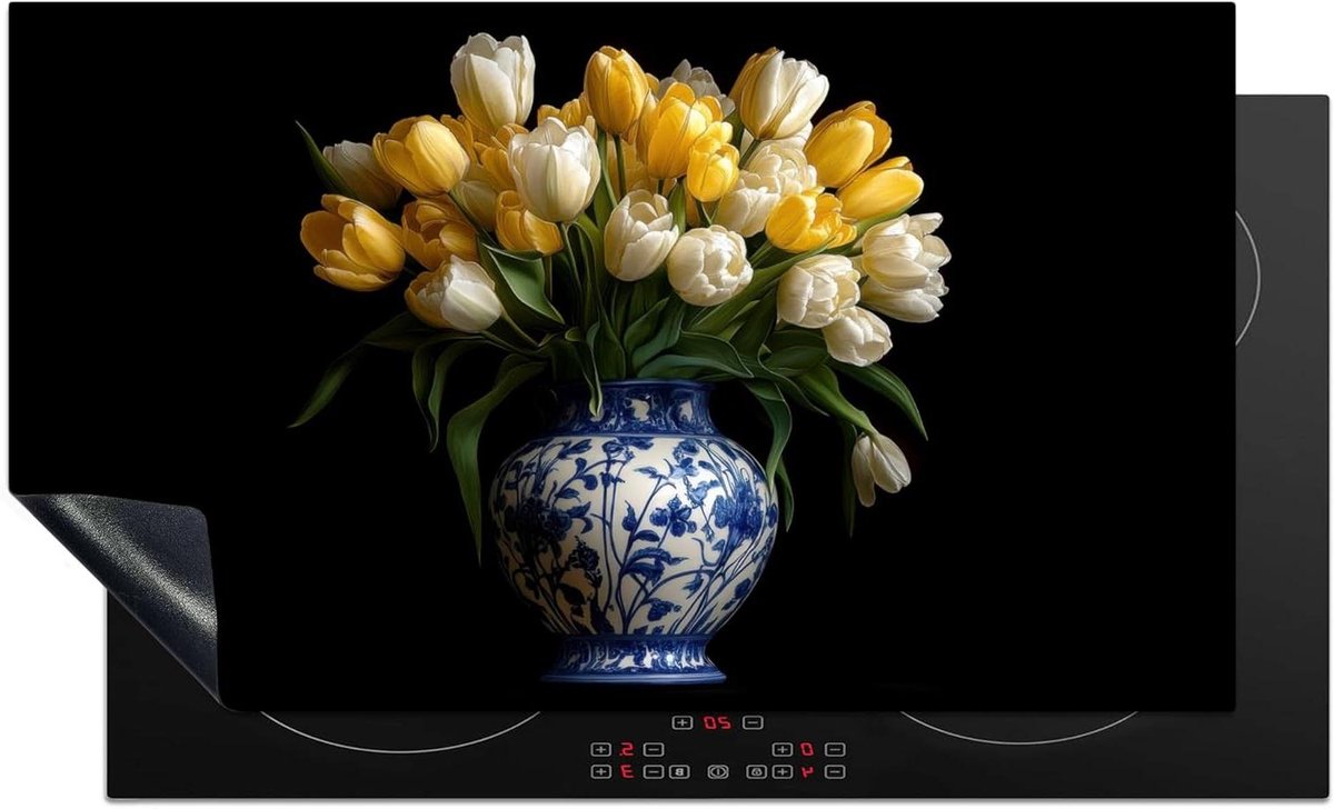 Inductie Kookplaat Beschermer - Werkblad Beschermer - Keuken Decoratie - Unieke Foto Print - 90x52 cm - Geel
