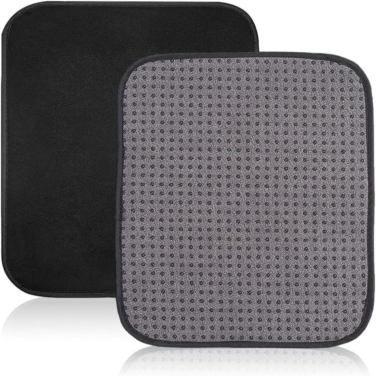 Set van 2 Microfiber Bowling Ball Handdoeken - Ideale Shammy Pads voor Grip en Onderhoud, 20x25cm (Grijs)
