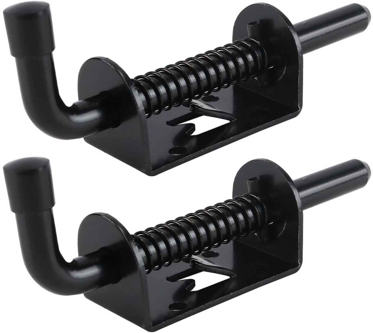 NTH products- Veergrendel Zwart - Zware Grendel - 2 Stuks - Corrosiebestendig - Geschikt voor Vrachtwagendeuren - Eenvoudige Bevestiging - Deurslot
