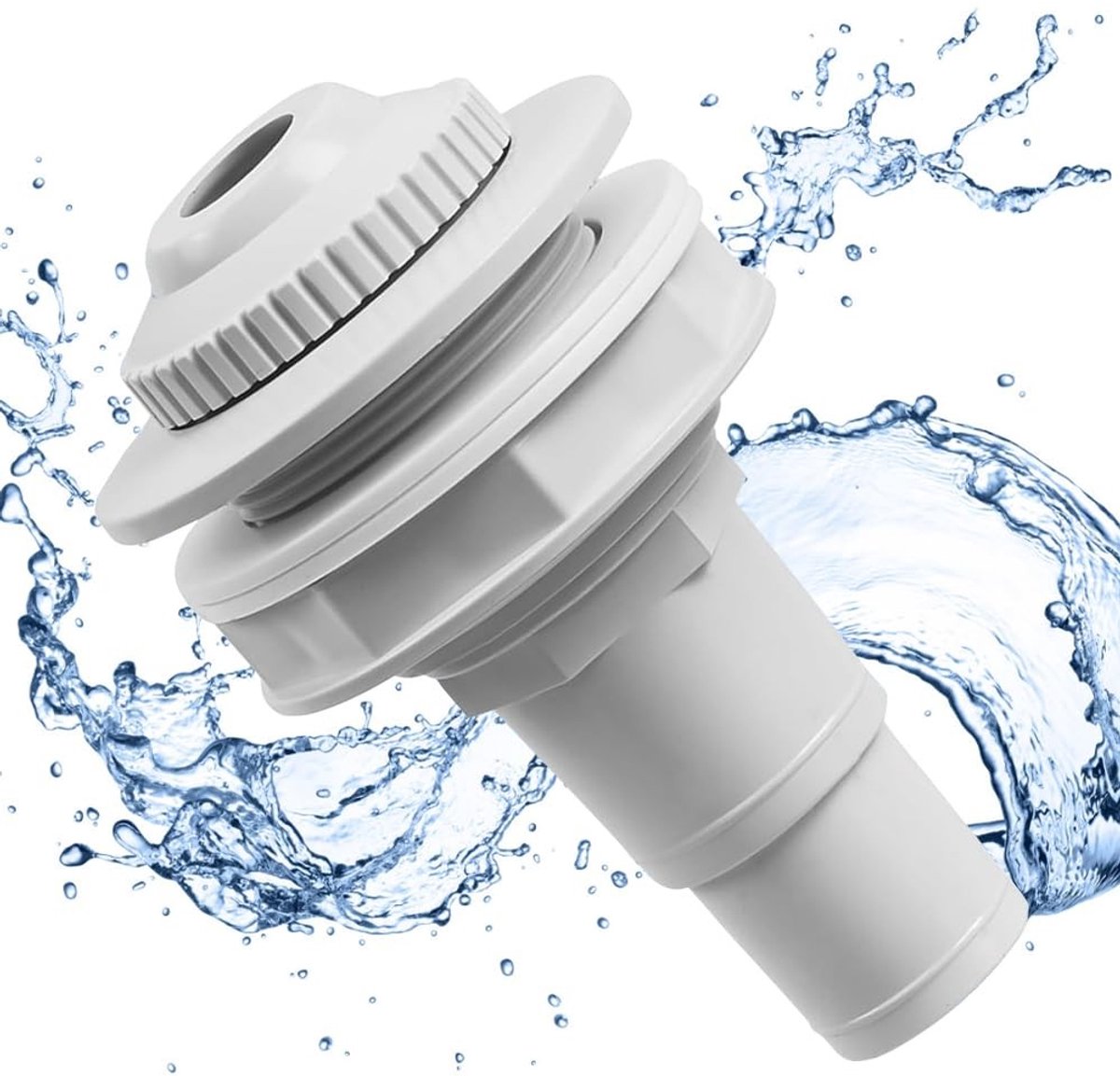 MTTproducts- Inlaatmondstuk voor zwembaden - Draaibare kop - Verstelbare sproeikop - Slangaansluiting 32/38 mm - Diameter 58 mm - Optimale watercirculatie - Zwembadmondstuk
