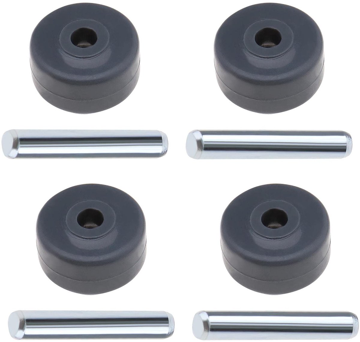 MTTproducts- Stofzuigerwielen 4 Stuks - Vervangend Wiel - Compatibel met Shark Navigator NV350/NV352/NV355/NV356E/NV500/NV501 - PE Materiaal - Schachtmaat 18 mm - Duurzaam en Stil