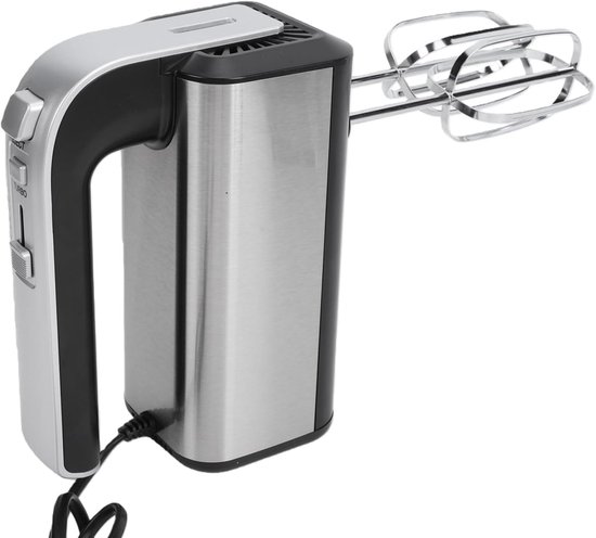 Elektrische Handmixer - Keukenmixer Beslagmixer - Bakken en Koken - Instelbare Vermogenssnelheid - 135x8x195cm - Zilver — afbeelding 4