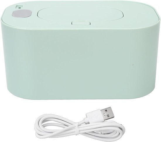 Babydoekjes Verwarmer - Doekjes Box - Baby Verzorging - Energiezuinig Design - Grote Capaciteit - Groen — afbeelding 5
