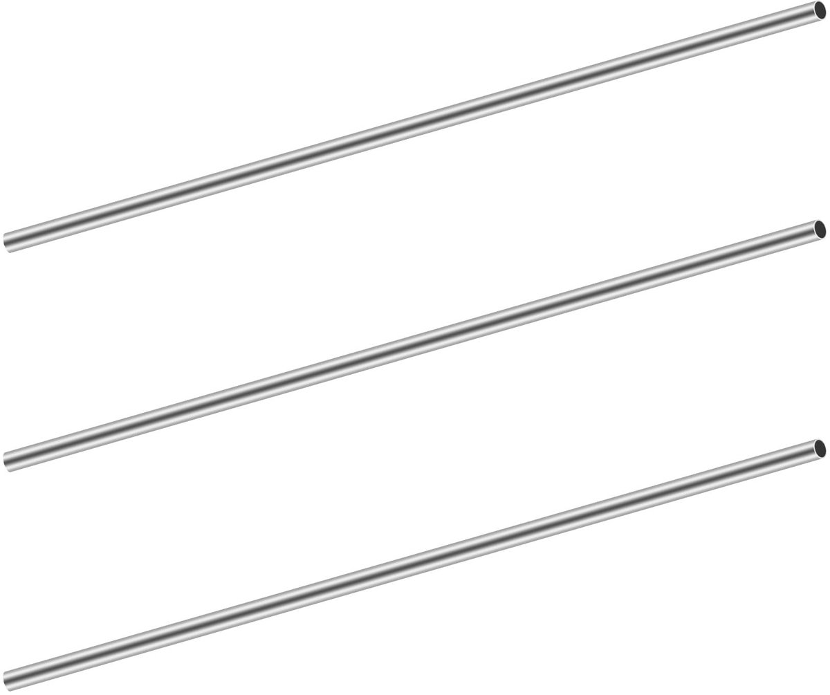 Cosensi- Roestvrijstalen Buis 6mm OD - 0.2mm Wanddikte - 150mm Lengte - 3 Stuks - Naadloze Buis - Duurzaam en Aesthetisch - Stalen Buis