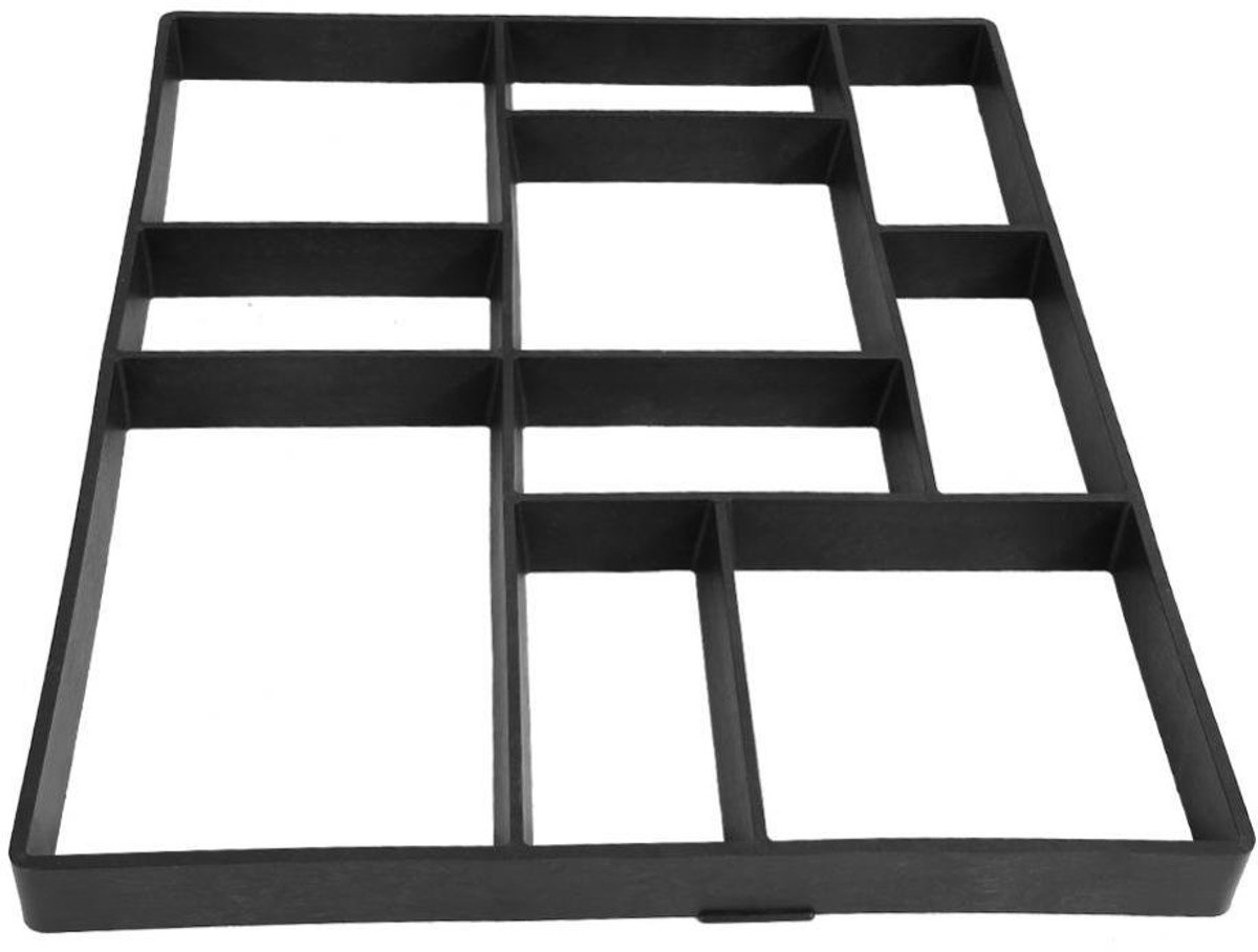 Cosensi- Betonvorm 60,5 x 50 x 4,5 cm - Herbruikbaar - DIY - Stepping Steen - Tuinpad Mal - Eenvoudig te gebruiken