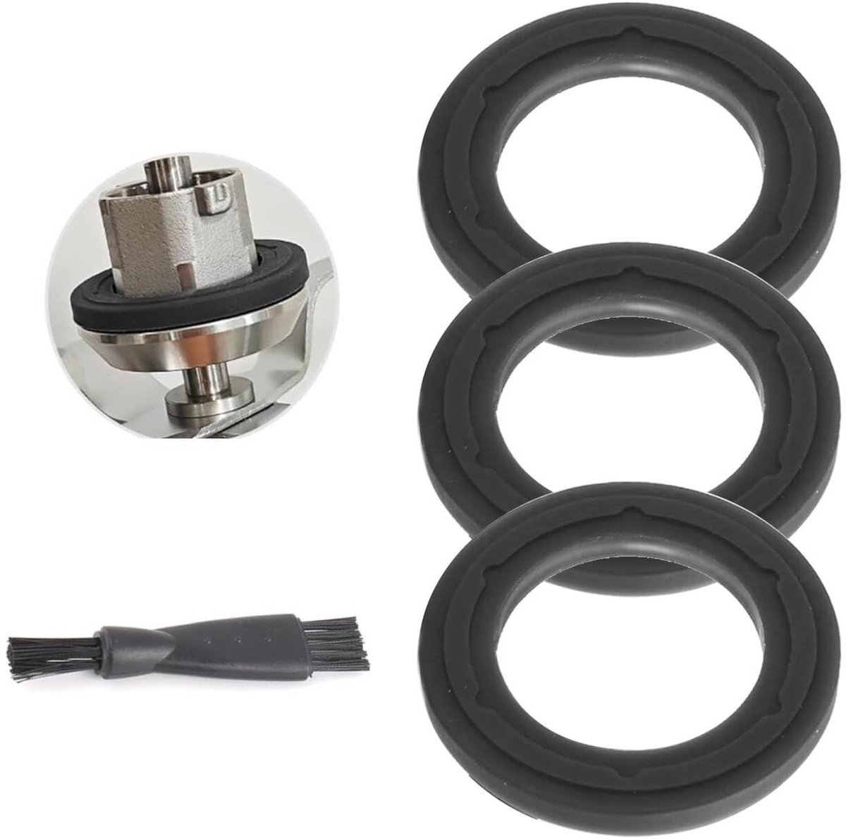 Cosensi- Hakmolenmesafdichting - 3 Rubberen Afdichtingen - Voedselveilige Siliconen - Keuken Accessoires - Monsieur Cuisine Accessoires - Slijtvast en Duurzaam - Keukenaccessoires