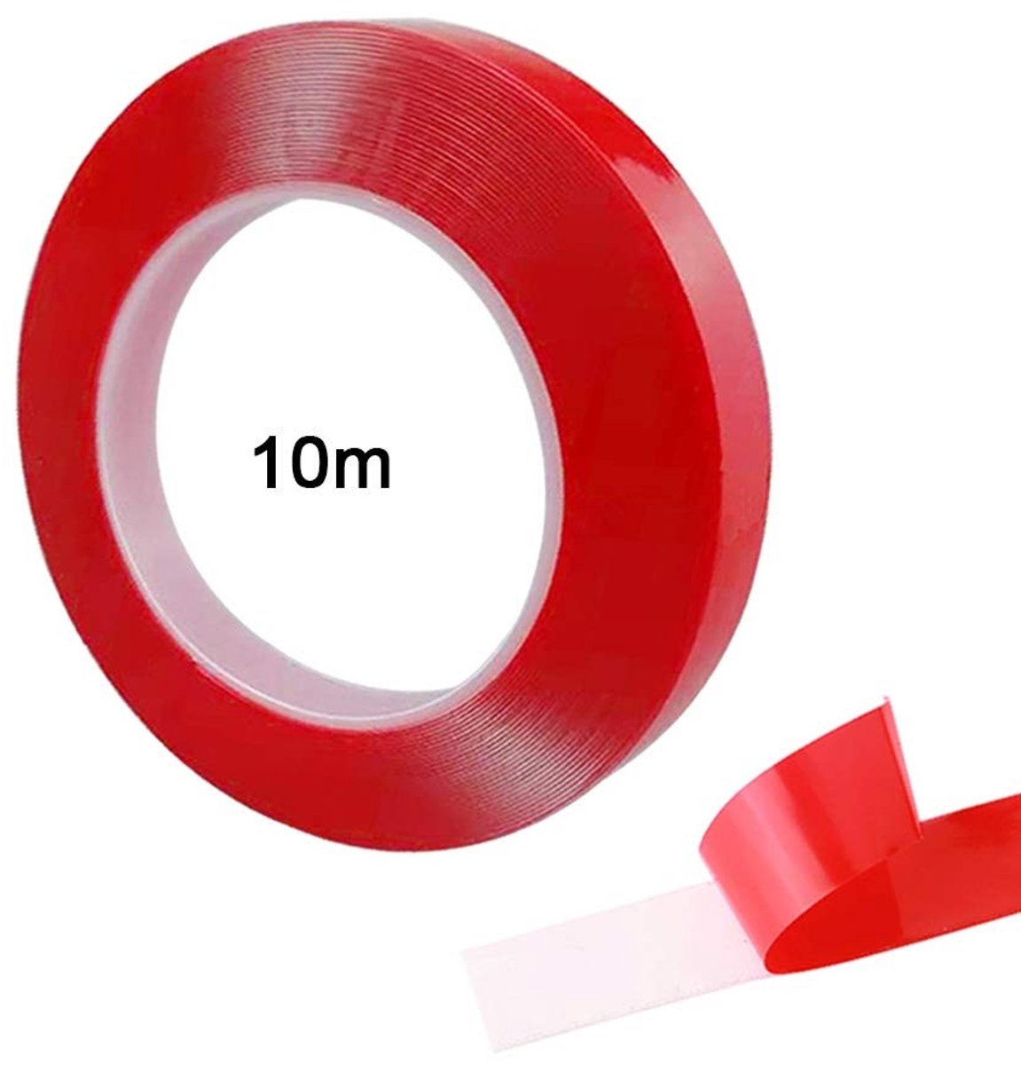 Cosensi- Dubbelzijdig Plakband Extra Sterk - 10 m x 15 mm - Waterdicht - Hittebestendig - Afneembaar - Acryl Materiaal - Montagetape