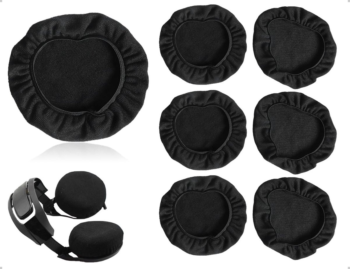 Cosensi - Set van 6 Wasbare Hoofdtelefoonhoezen voor Comfort en Hygiëne