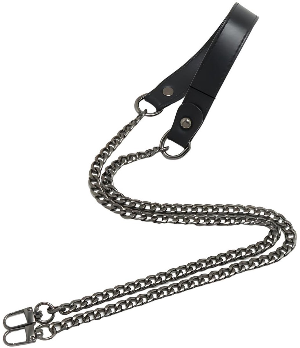 Cosensi- Kettingriemtas - Lederen Riem van PU-leer - Schouderband voor Tas - Afneembare Stijl met Gespen - Lengte 120 cm - Glanzend Metaal en Duurzaam Ontwerp - Schouderriem
