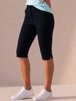 Sjeng Sports MATCH Dames Zwarte Capri Broek Stretch Materiaal Comfortabele Pasvorm Ideaal voor Sport en Casual Gebruik