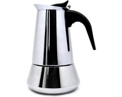 Inductie koffiezetapparaat 4 kopjes - Italiaans fornuiskoffieapparaat - Roestvrij staal