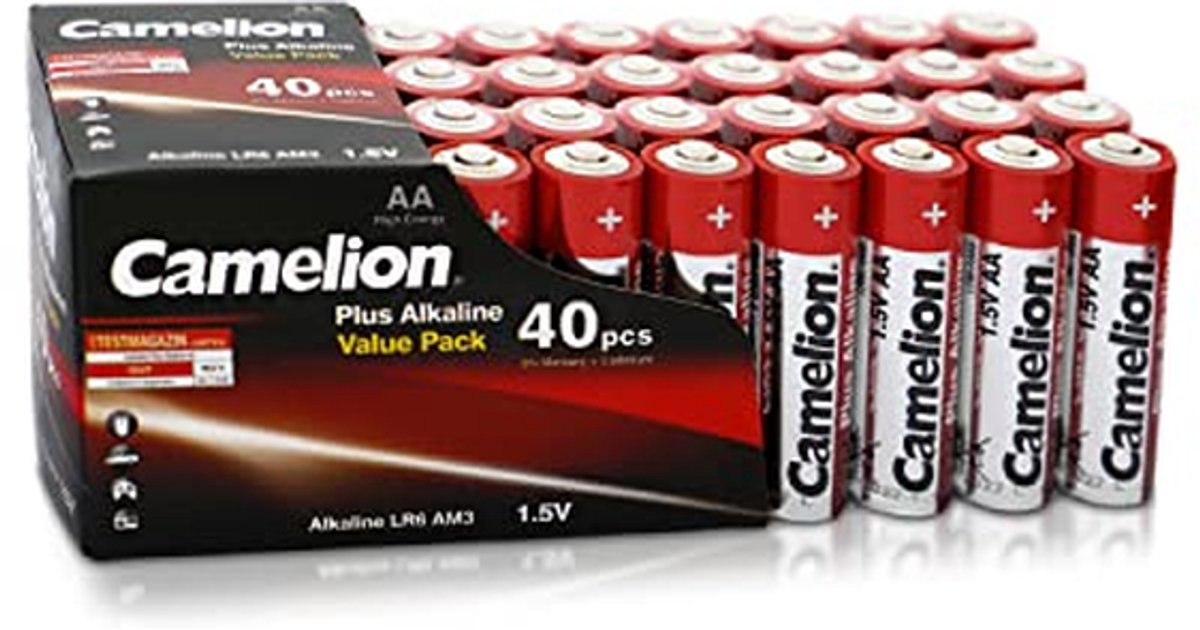 Alkaline LR06 AA Mignon Batterijen - 40 Stuks