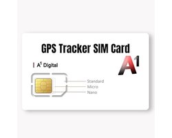 Simkaart voor GPS-tracker - Gegevens only - Plug and Play - Android iOS app