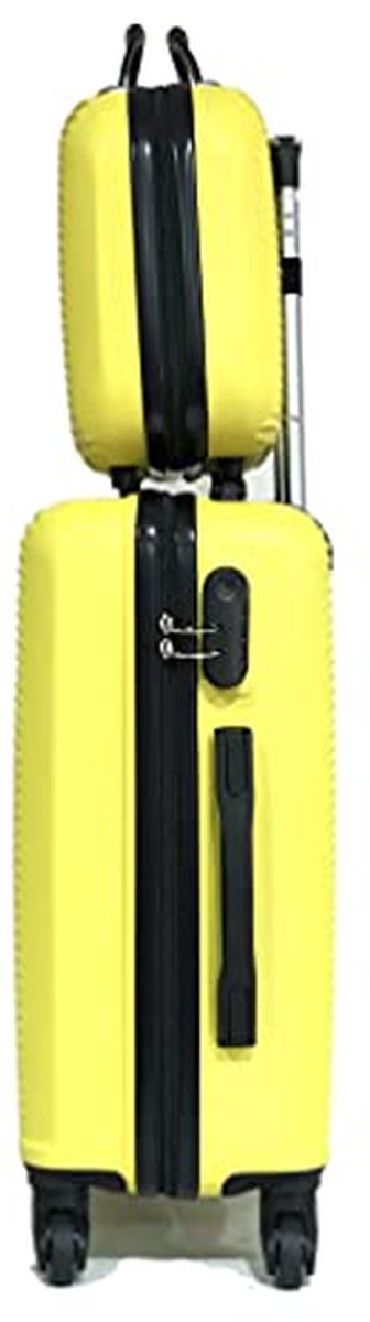 Lichtgewicht Cabin Koffer met Make-Up Tas en Cijferslot