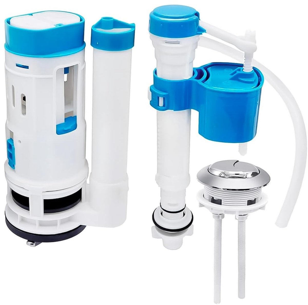 Dailygoods - Verstelbare Dubbele Spoelklepset voor Toiletreservoir