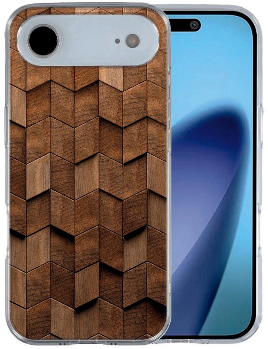 Apple iPhone Air hoesje Wooden Cubes