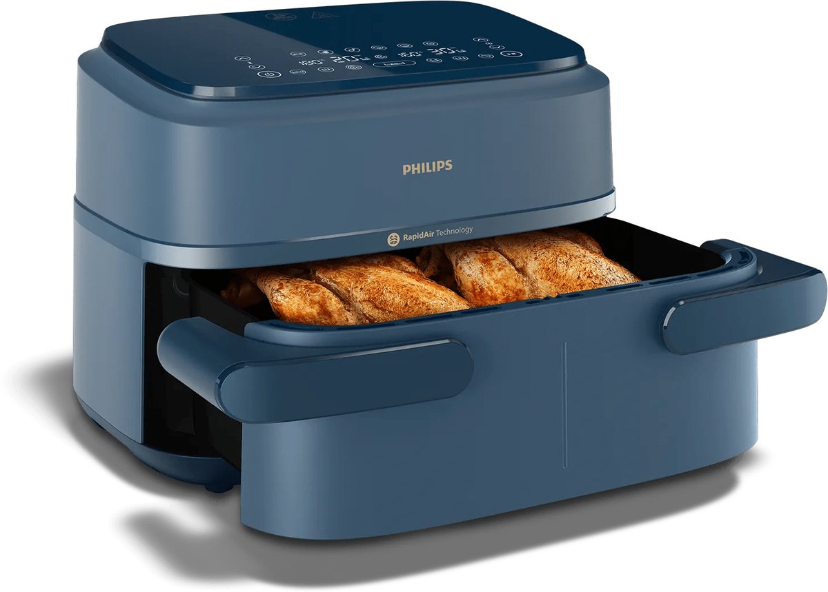 Philips 1000 series NA156/60 - Dubbele airfryer - Heteluchtfriteuse - Vrijstaand - 7,1l - 2450 W – foto 3