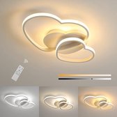 LED plafondlamp - Creatieve acryl plafondlicht - Hartvormige hanglamp - Voor kinderkamer, meisjeskamer - Romantische lampenkap - Wit