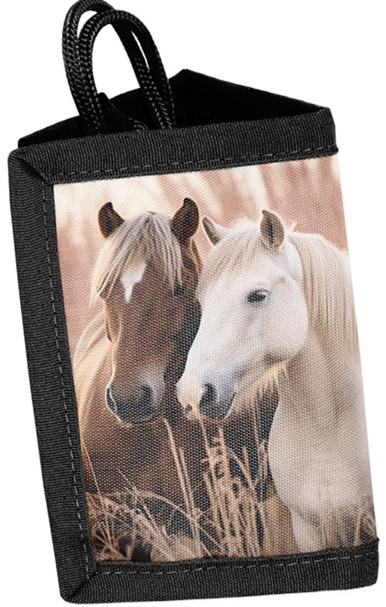 PASO Portemonnee - Paard - 12 x 8.5 cm - Polyester