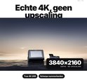 Dashcam A800SE en achtercamera op water, met 3840x2160 30FPS tekst.