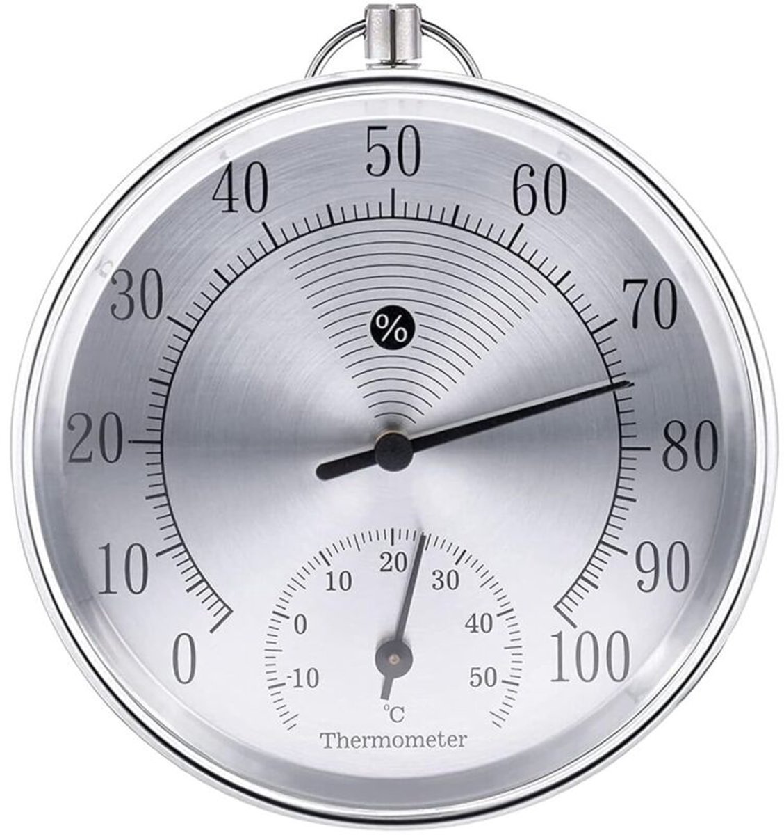 10 cm gesimuleerde wandthermometer Geschikt voor buiten