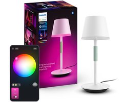 Philips Hue Go draagbare tafellamp - wit en gekleurd licht - wit