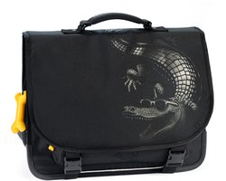 Stones and Bones Cedar - Schooltas - Comfortabel - Verstevigd - Croc Vibes - Zwart
