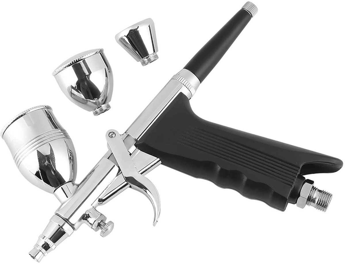 Dailygoods - Airbrush Set met 2 Sprays en Diverse Nauwkeurige Mondstukken