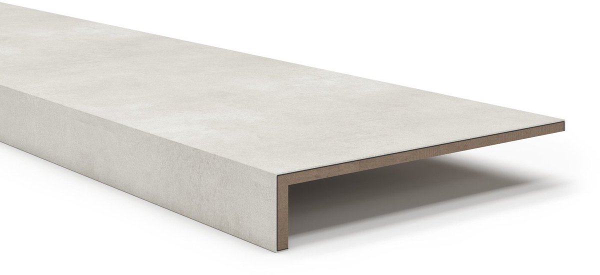 Maestro Opentrapprofiel PVC Moon Grey – 1500x56x10 mm | Traprenovatie