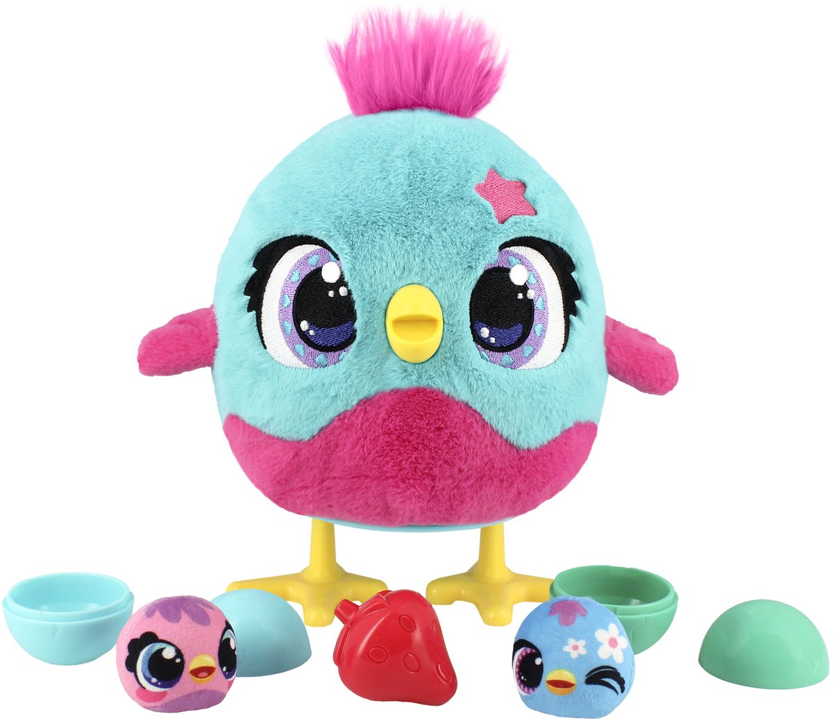 Jumbo - Funtasy Family - Chick-a-boo - Vanaf 3 jaar - Interactieve knuffel - Speelgoed met geluid - Zingt, danst en legt kuikens — afbeelding 3