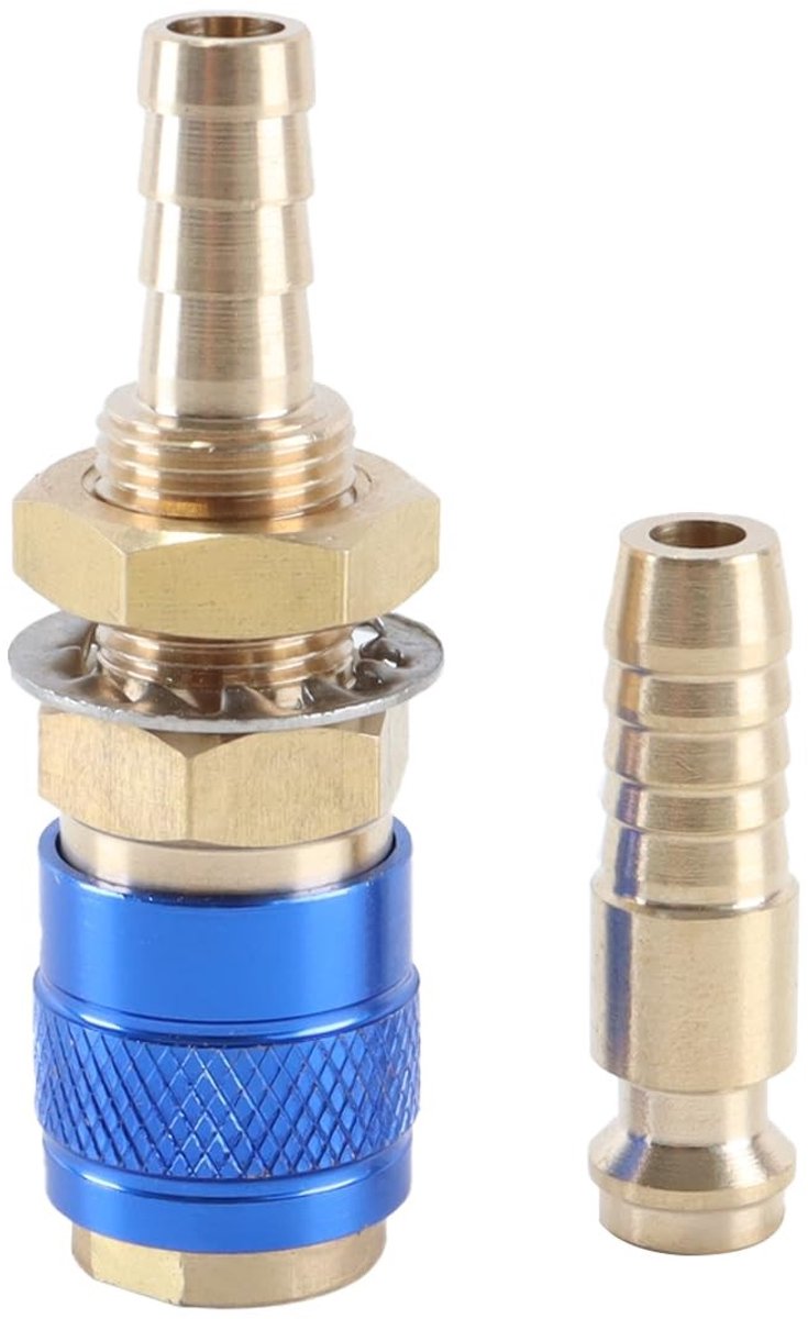 Dailygoods - Gas- en Watersnelkoppeling met Buisbinnendiameter 8 mm
