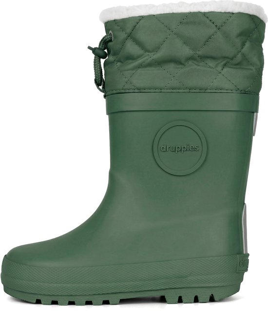 Druppies Winterlaarzen Kinderen - Regenlaarzen Gevoerd - Groen - Maat 22