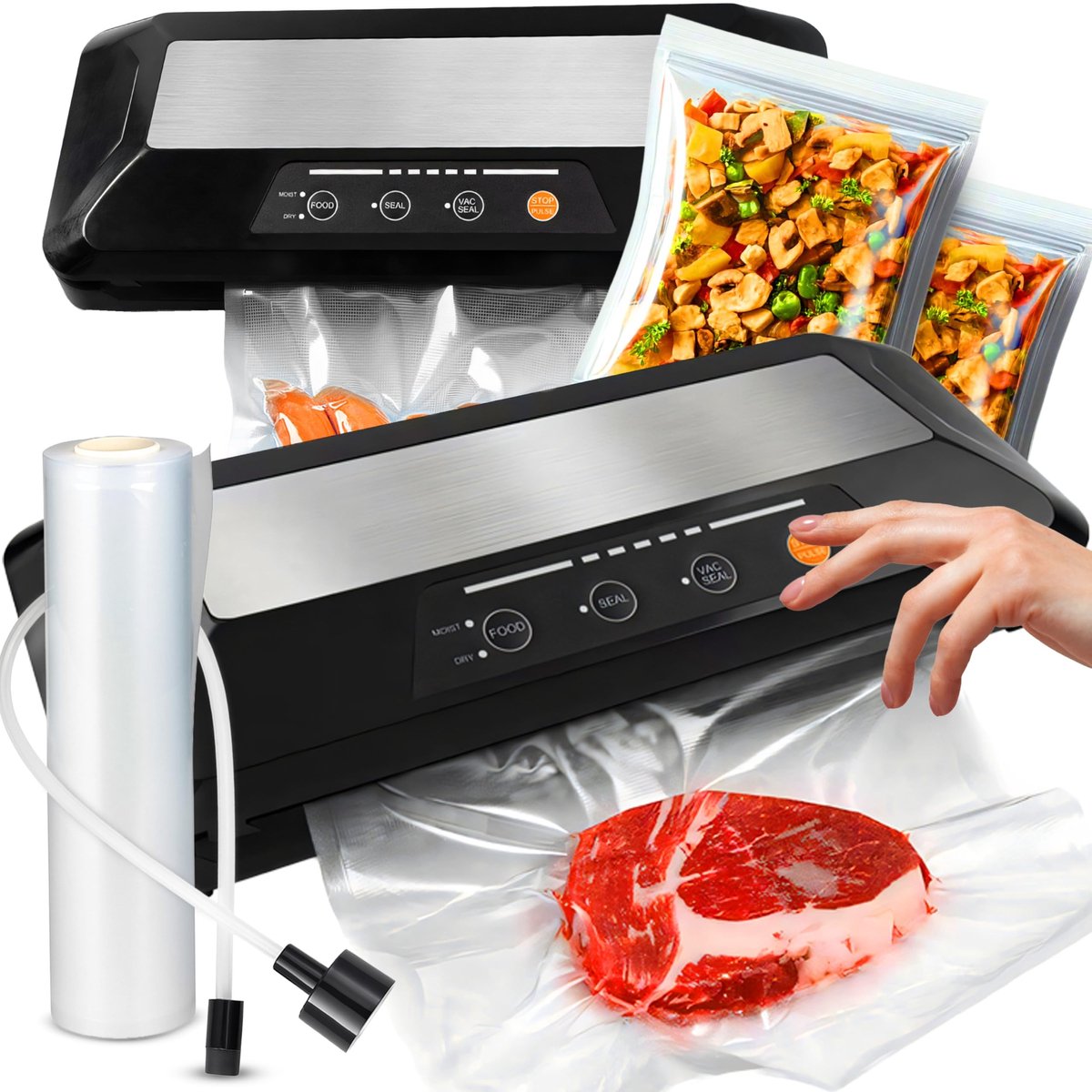 Dailygoods - Vacuümmachine met 110W Vermogen voor Vershoudzakken en Voedsel