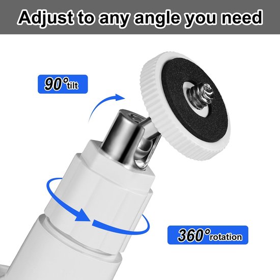 Camera Bevestiging 3 stuks - 360° graden verstelbaar - Wandmontage - stick-up-houder - ring - Verstelbare beveiligingswandbevestiging Muurplafondlamp Camerabeugels Binnen-/buitencamerabevestiging van HomeSecure — afbeelding 5