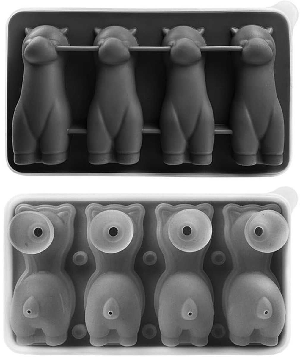 Dailygoods - 3D Siliconen IJsblokjesvorm in Alpaca Vorm voor Drankjes
