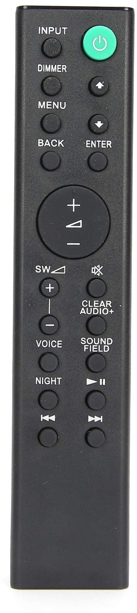 Dailygoods - Dailygoody - Afstandsbediening Vervangen - Voor Sony Soundbar - Compatibel en Gebruiksvriendelijk - Ideaal voor Thuisgebruik - Handige Afstandsbedieni